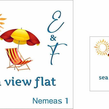 E & F Sea View Flat Lägenhet Néa Péramos Exteriör bild